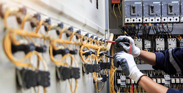 Professional Electrician technician working in Richboro, PA